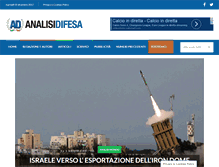 Tablet Screenshot of analisidifesa.it
